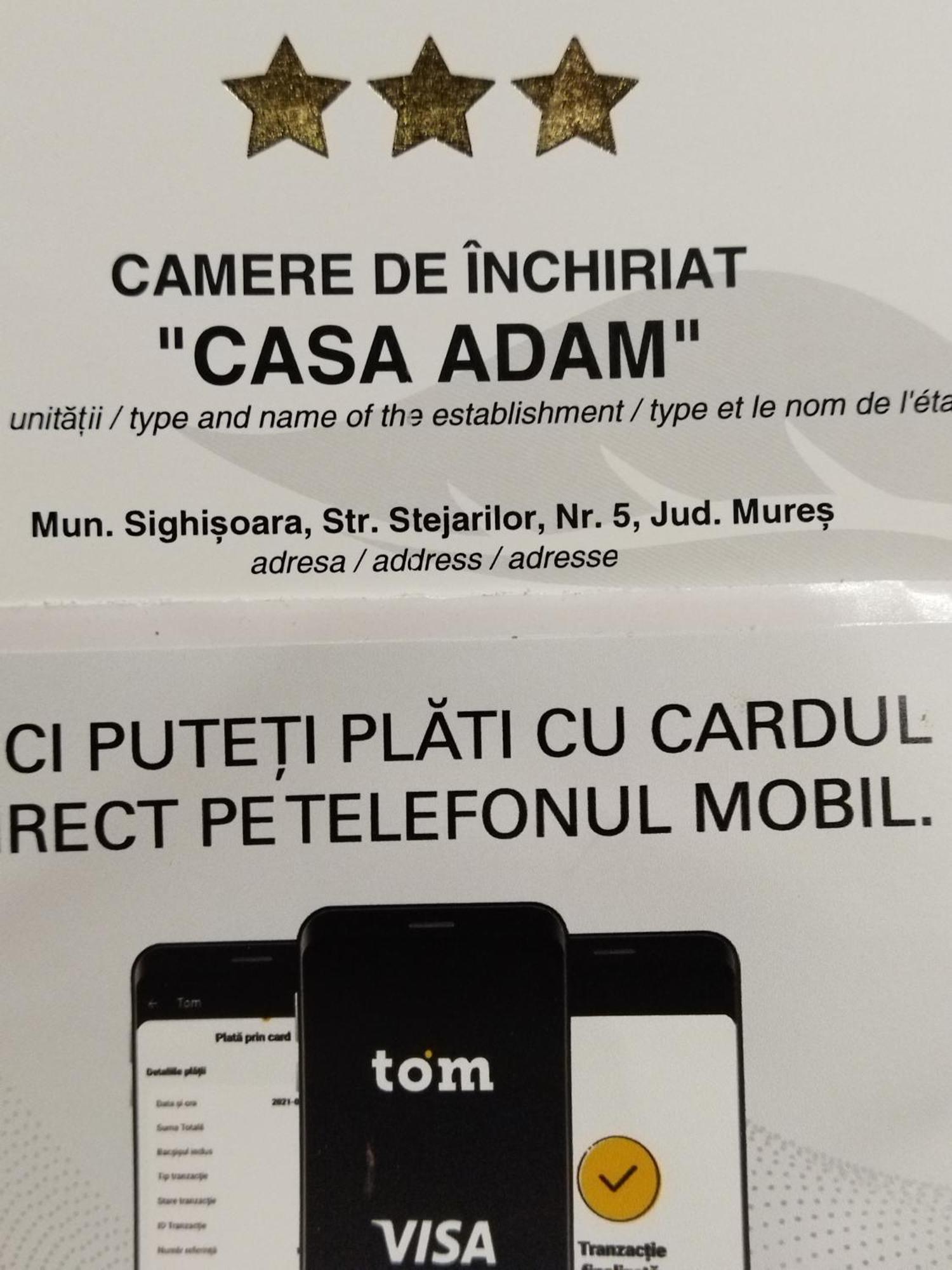 Casa Adam Hotell Sighişoara Eksteriør bilde